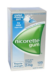 Nicorette 2mg x 2 packs (new 150pc pack)